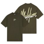 Malelions Oversized Split T-shirt Groen