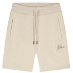 Malelions Striped Signature Korte Broek Beige