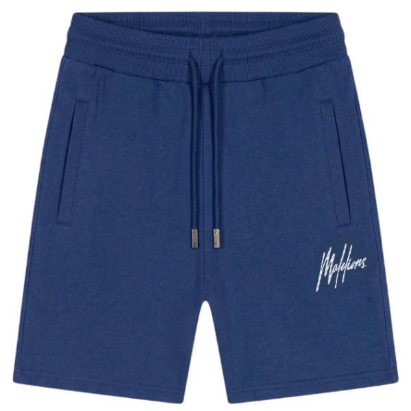Malelions Striped Signature Korte Broek Blauw