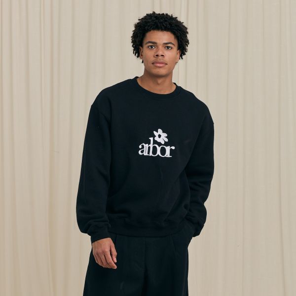 Arbor Antwerp Arbor Flower Sweater Zwart