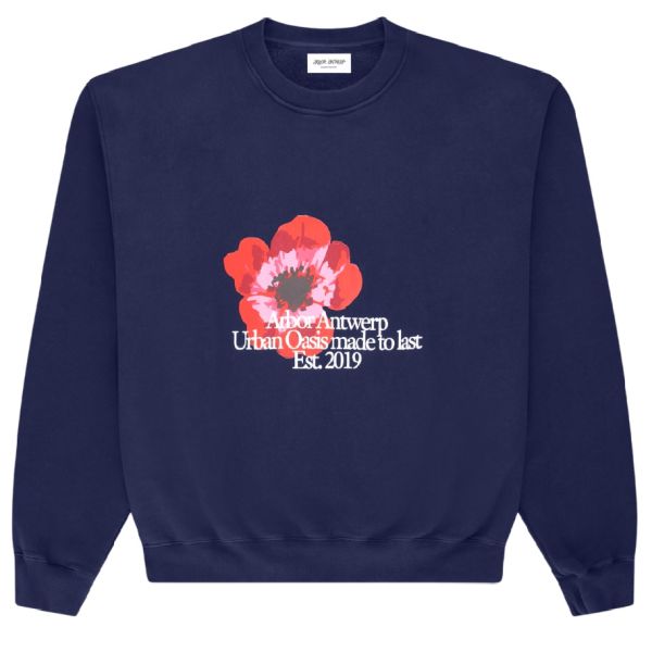 Arbor Antwerp Big Flower Sweater Navy