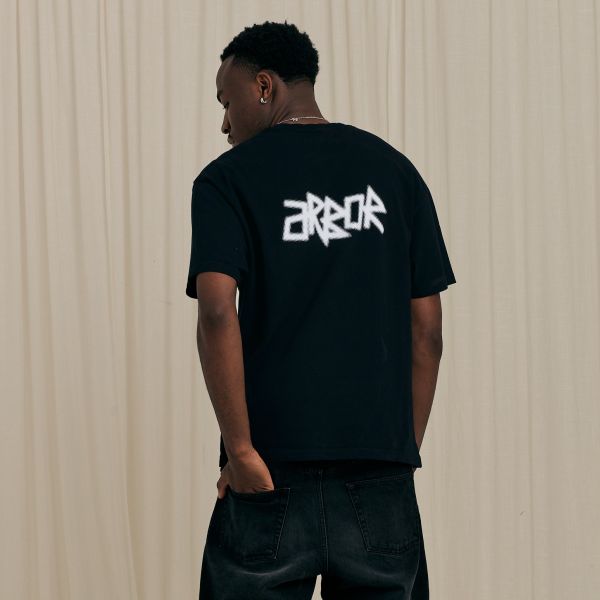 Arbor Antwerp Dotwork T-shirt Zwart