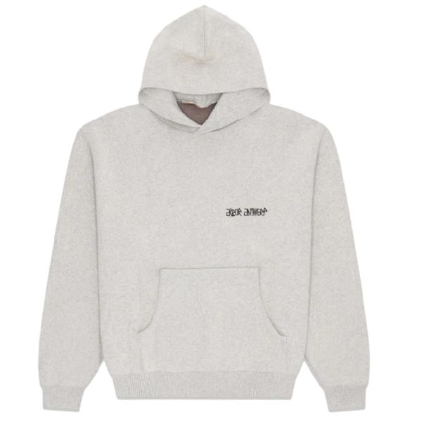 Arbor Antwerp Flower Garden Knitted Hoodie Grijs