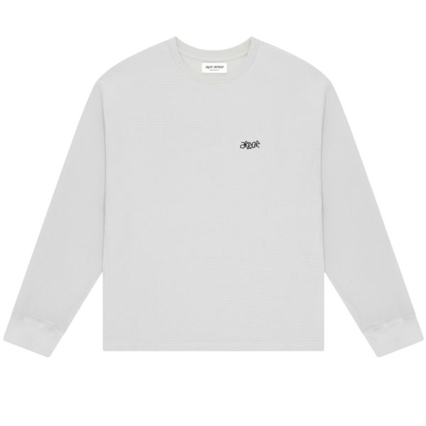 Arbor Antwerp Halftone Waffle Sweater Grijs