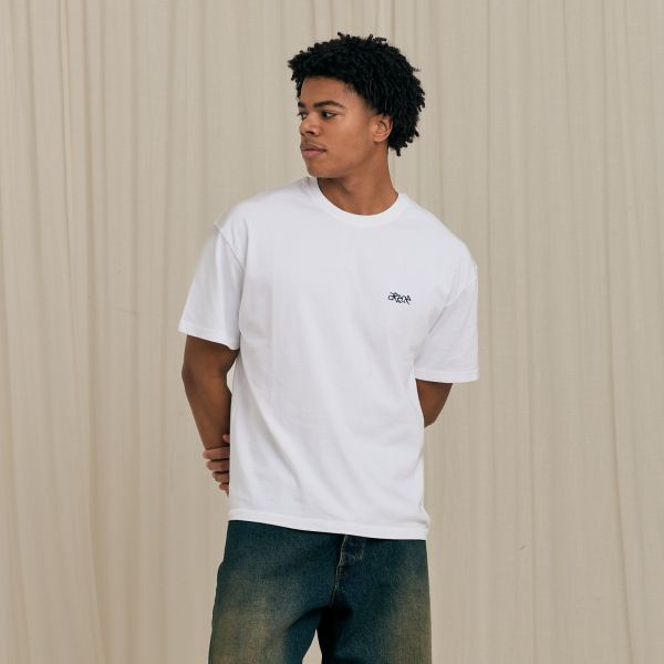 Arbor Antwerp Jasmine Blue T-shirt Wit