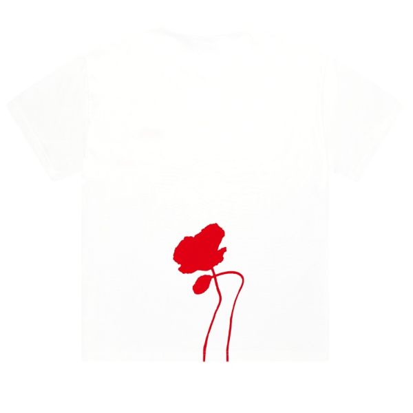 Arbor Antwerp Jasmine Red T-shirt Wit