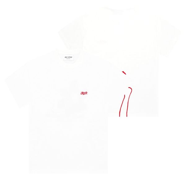 Arbor Antwerp Jasmine Red T-shirt Wit