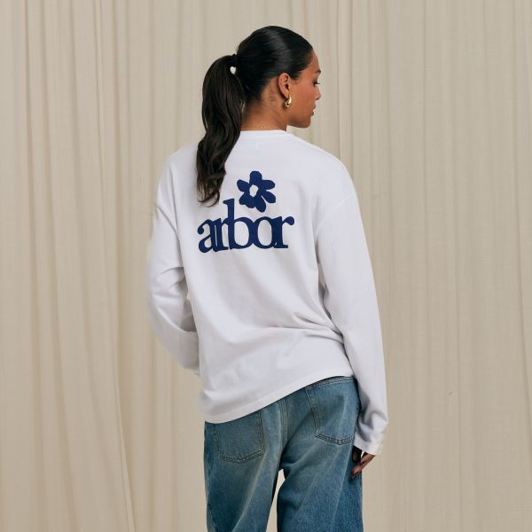 Arbor Antwerp Lotus Longsleeve T-shirt Wit