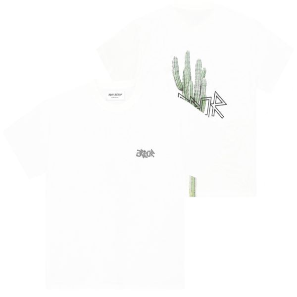 Arbor Antwerp Pixle Cactus T-shirt Wit
