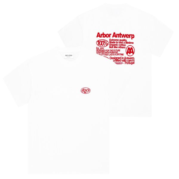 Arbor Antwerp Quality T-shirt Wit