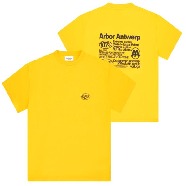 Arbor Antwerp Quality T-shirt Geel