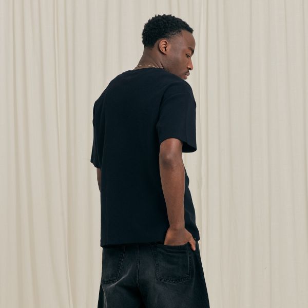 Arbor Antwerp Waffle T-shirt Zwart