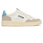 Autry Medalist Low Sneaker Wit/Beige/Licht Blauw