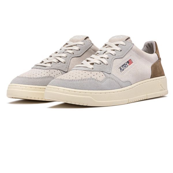Autry Medalist Low Sneaker Grijs/Bruin