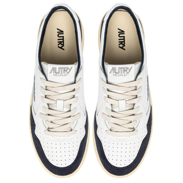 Autry Medalist Low Sneaker Wit/Navy