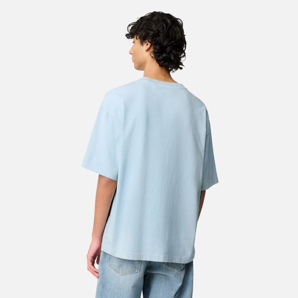Axel Arigato Honor Washed T-shirt Licht Blauw