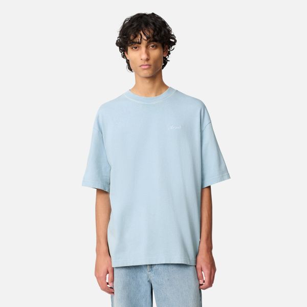 Axel Arigato Honor Washed T-shirt Licht Blauw