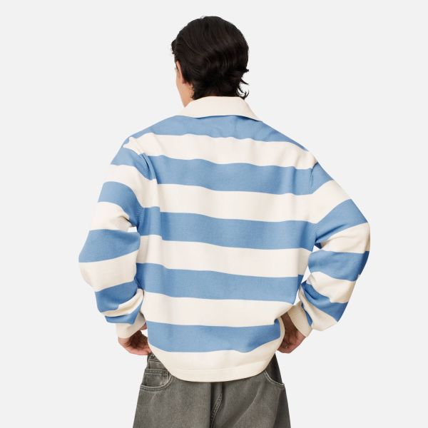 Axel Arigato Rey Polo Sweater Wit/Blauw