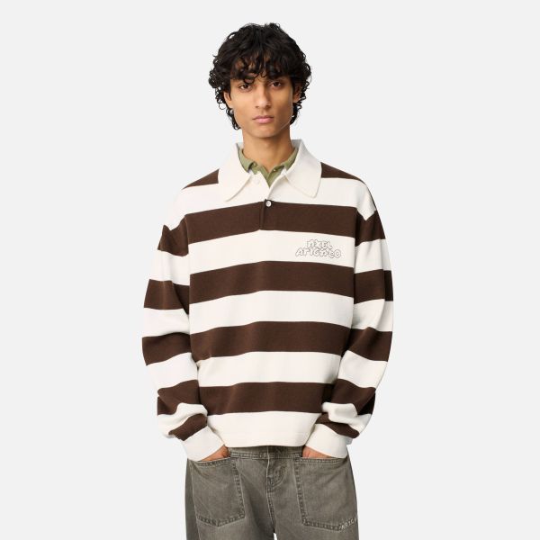 Axel Arigato Rey Polo Sweater Wit/Bruin