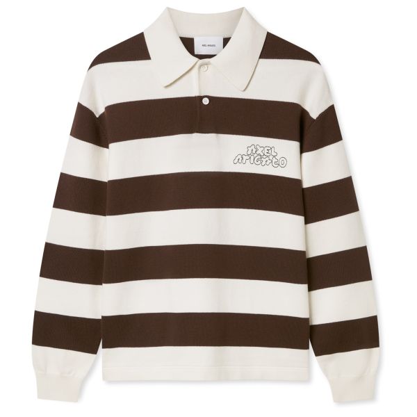 Axel Arigato Rey Polo Sweater Wit/Bruin