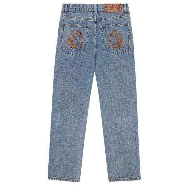Billionaire Boys Club Faded Arch Logo Jeans Licht Blauw