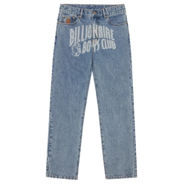 Billionaire Boys Club Faded Arch Logo Jeans Licht Blauw