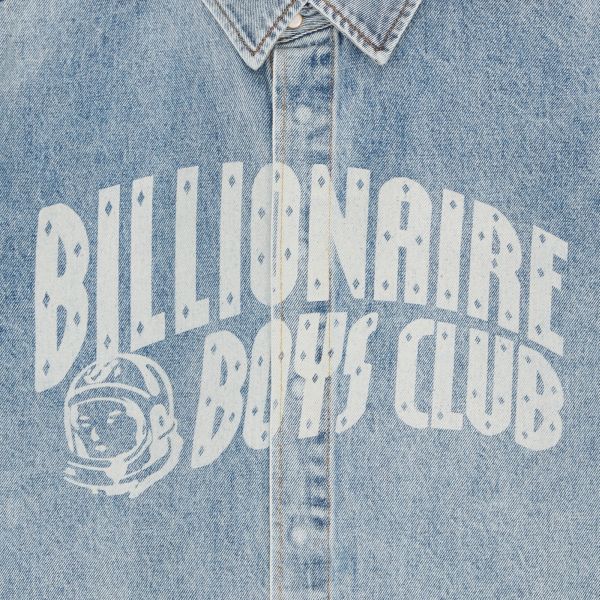 Billionaire Boys Club Faded Arch Logo Spijkerjas Licht Blauw
