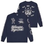 Billionaire Boys Club Global Regatta Multi Print Longsleeve T-shirt Navy