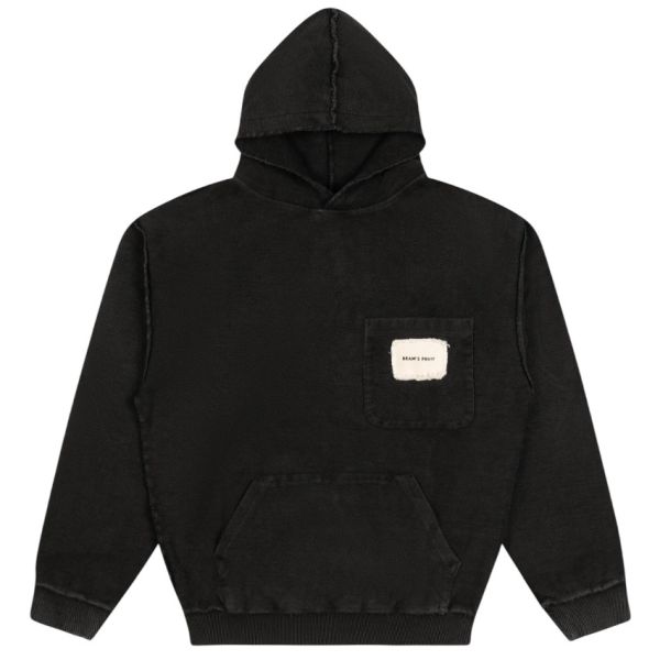 Bram’s Fruit Chest Pocket Hoodie Antraciet