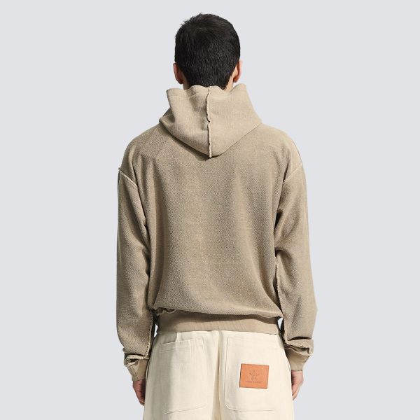 Bram’s Fruit Chest Pocket Hoodie Beige