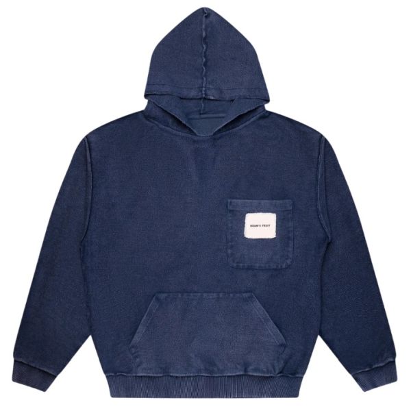 Bram’s Fruit Chest Pocket Hoodie Navy