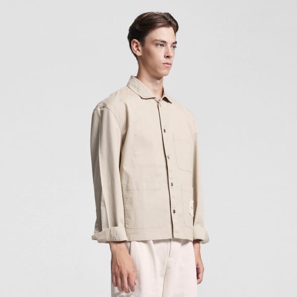 Bram's Fruit Chore Overshirt Beige