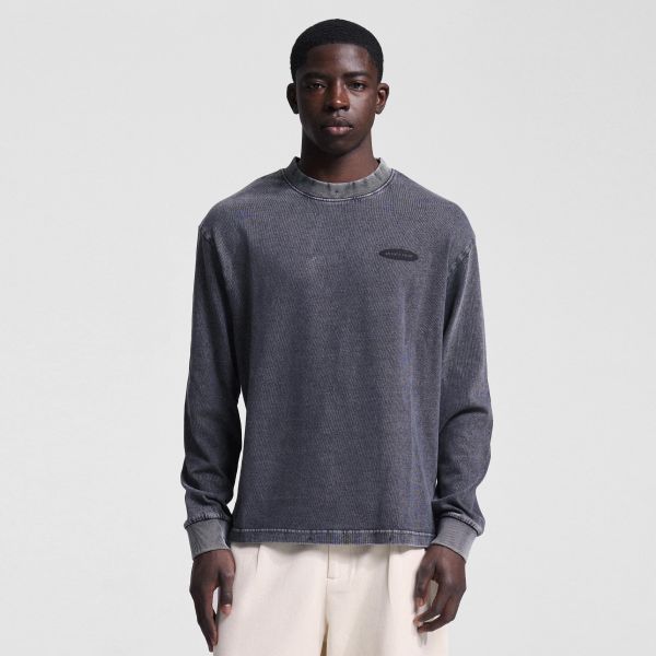 Bram’s Fruit Gardening Distressed Longsleeve T-shirt Antraciet