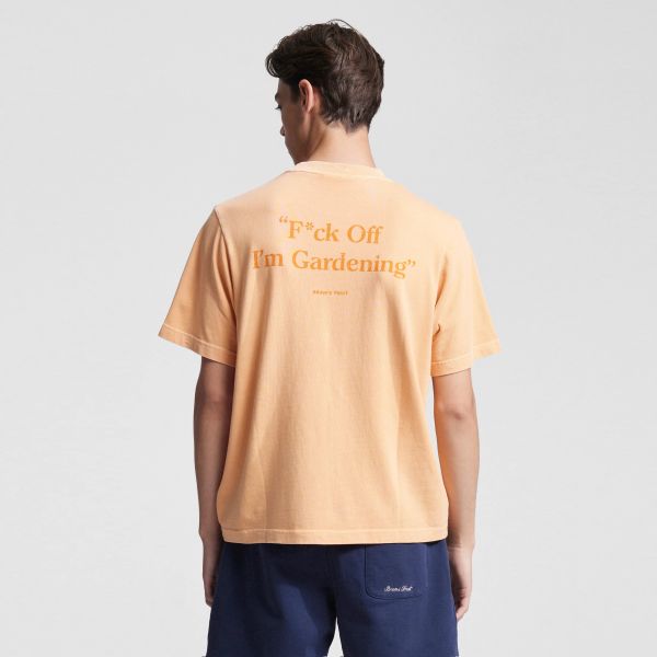 Bram’s Fruit Gardening Distressed T-shirt Oranje
