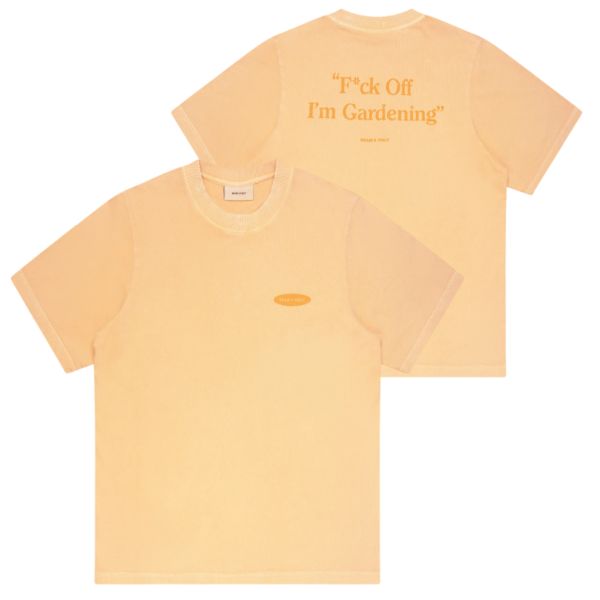 Bram’s Fruit Gardening Distressed T-shirt Oranje