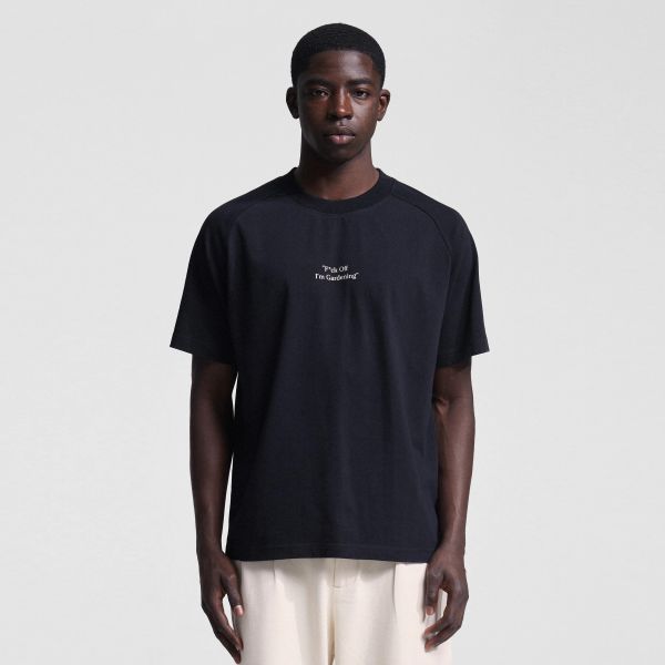 Bram’s Fruit Gardening Raglan T-shirt Zwart