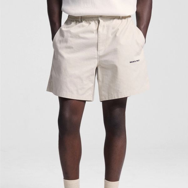 Bram's Fruit Ripstop Text Logo Korte Broek Off White