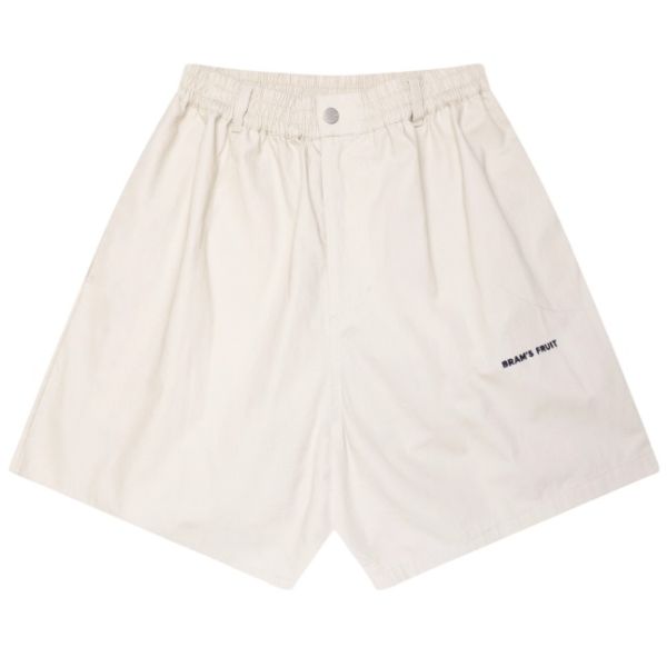 Bram's Fruit Ripstop Text Logo Korte Broek Off White