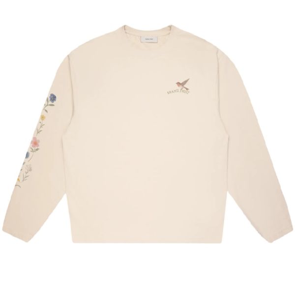 Bram’s Fruit Robin Longsleeve T-shirt Beige