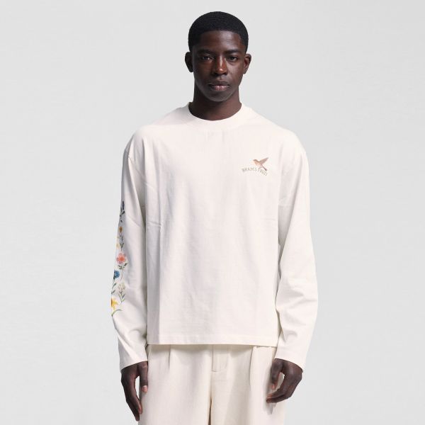 Bram’s Fruit Robin Longsleeve T-shirt Wit