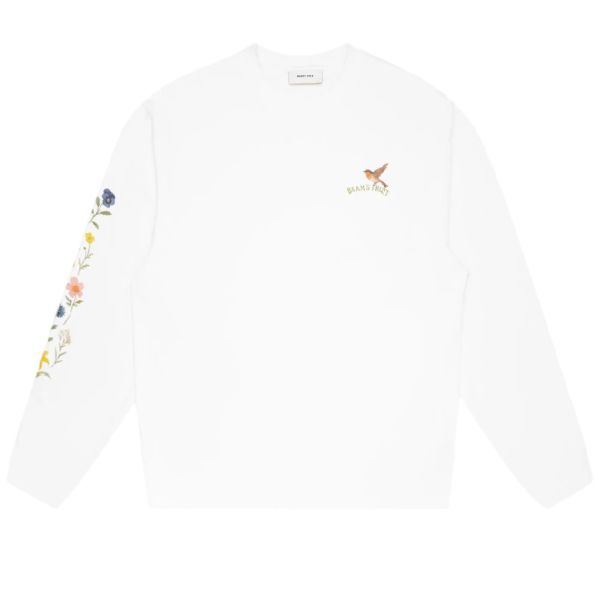 Bram’s Fruit Robin Longsleeve T-shirt Wit