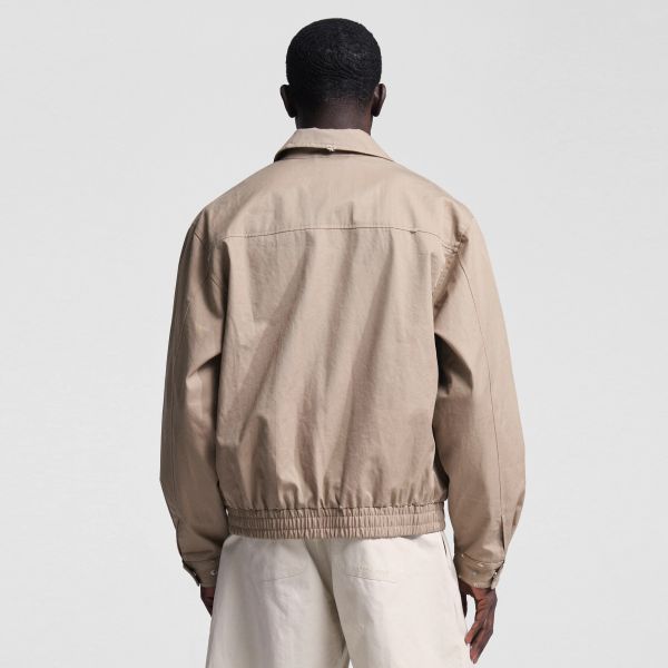 Bram's Fruit Script Logo Distressed Jack Beige