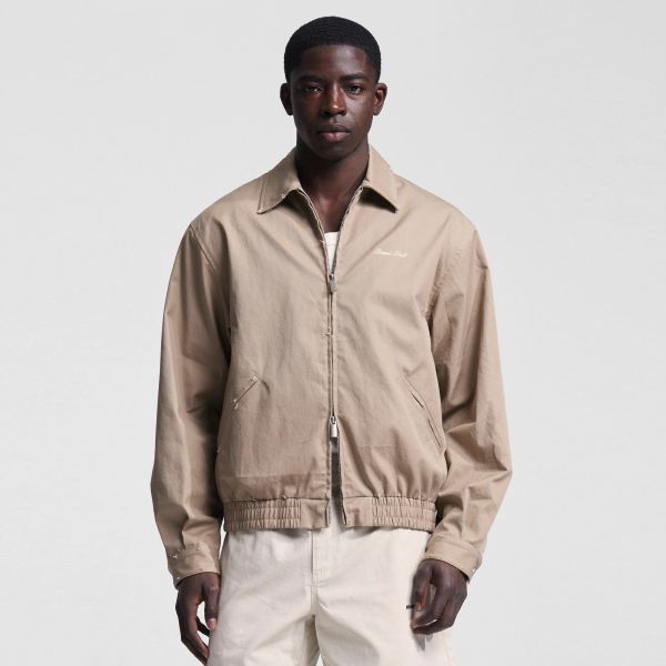 Bram's Fruit Script Logo Distressed Jack Beige