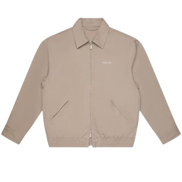 Bram's Fruit Script Logo Distressed Jack Beige