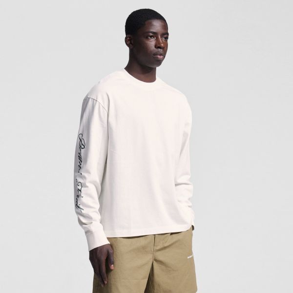 Bram’s Fruit Script Logo Longsleeve T-shirt Wit