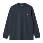 Carhartt WIP American Script Longsleeve T-shirt Donker Blauw