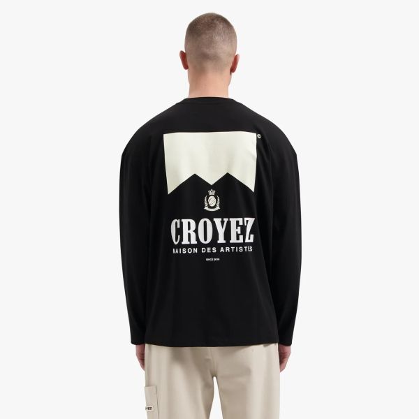 Croyez Maison Fumes Longsleeve T-shirt Zwart