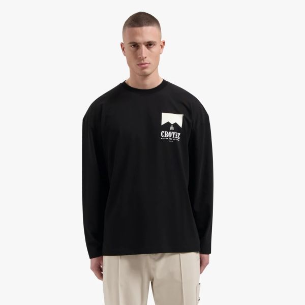 Croyez Maison Fumes Longsleeve T-shirt Zwart