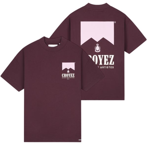 Croyez Maison Fumes T-shirt Bordeaux