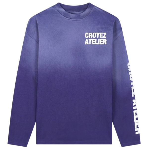 Croyez Sprayed Atelier Longsleeve T-shirt Paars